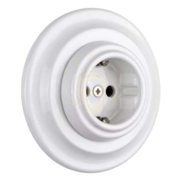 Porcelán konnektor, falba süllyesztett	