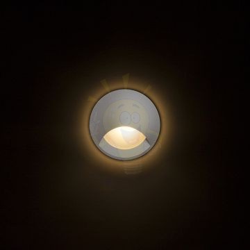 CLUB IND süllyesztett lámpa ezüstszürke  230V LED 3W IP54  3000K