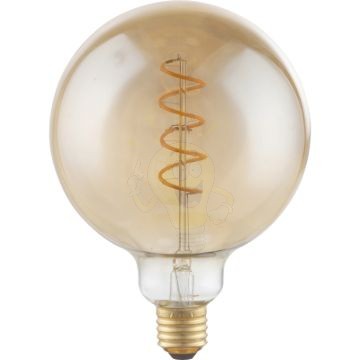 LED filament dekor izzó - G125 - 4 watt - spirál