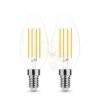 2 DB.LED Filament Canlde C35 7W E14 360° 2700K (806 lumen)