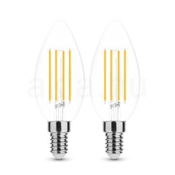 2 DB.LED Filament Canlde C35 7W E14 360° 2700K (806 lumen)
