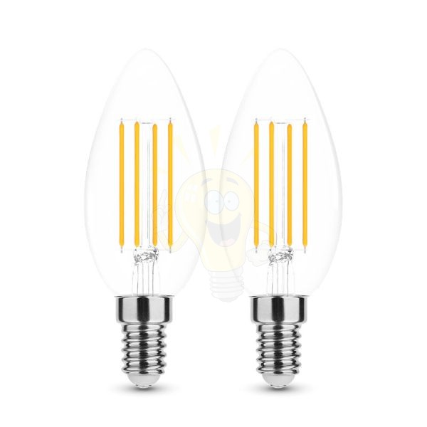 2 DB.LED Filament Canlde C35 7W E14 360° 2700K (806 lumen)