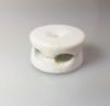 Fehér porcelán kábelvezető 2 vezetékhez