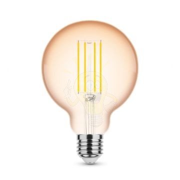 LED Filament Antikolt Gömb G95 4W E27 320° 1800K (300 lumen) dimm.