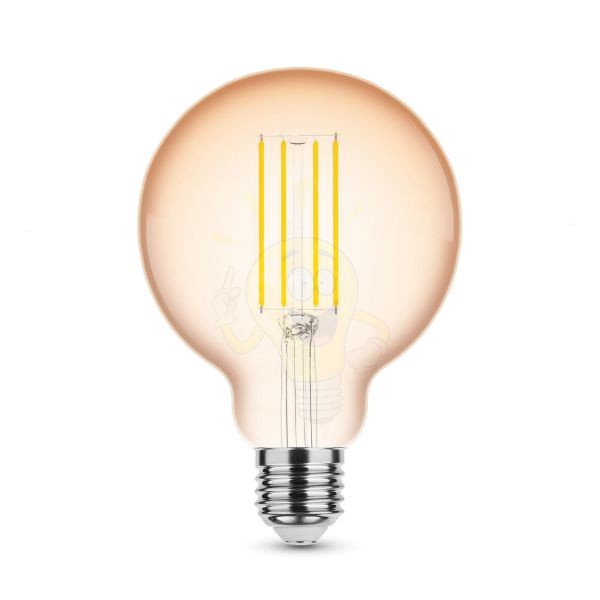 LED Filament Antikolt Gömb G95 4W E27 320° 1800K (300 lumen) dimm.