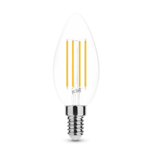 C35 LED filament 5W, 2700K 600 lumen 