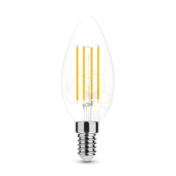 C35 LED filament 5W, 2700K 600 lumen 