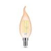 LED Filament Amber Gyertya FL C35 4W E14 320° 1800K (300 lumen) dimm.