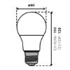 Kép LED fényforrás IQ-LEDDIM A60 IQ-LEDDIM A60 7,3W-WW