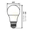 LED fényforrás IQ-LEDDIM A60 IQ-LEDDIM A6013,6W-WW