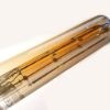 LED filament dekor izzó - T185 henger antikolt - 6 watt - szabályozható
