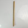 Antik sárgaréz cső két végén belső menettel - 30cm