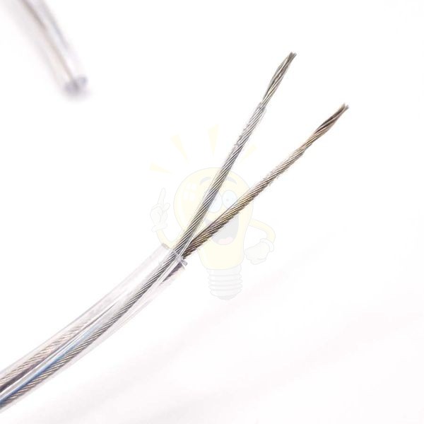 Átlátszó csillárvezeték 2×0,75 mm² keresztmetszettel