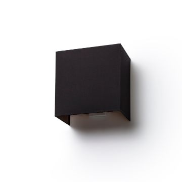 LOPE W 25/14 fali lámpa  Polycotton fekete/fehér PVC 230V LED E27 15W