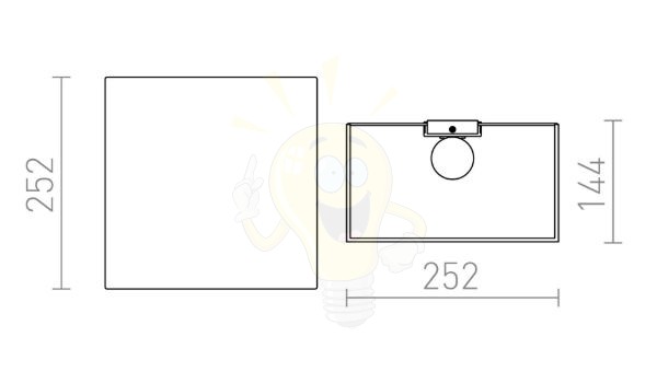 LOPE W 25/14 fali lámpa  Polycotton fekete/fehér PVC 230V LED E27 15W