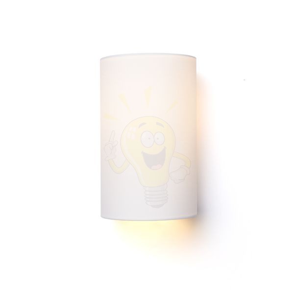 RON W 15/25 fali lámpa Polycotton fekete/fehér PVC 230V LED E27 15W