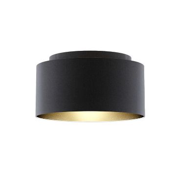 DOUBLE 55/30 lámpabúra Polycotton fekete/fehér PVC max. 23W