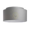 DOUBLE 55/30 lámpabúra Polycotton fekete/fehér PVC max. 23W