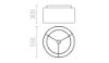 DOUBLE 55/30 lámpabúra Polycotton fekete/fehér PVC max. 23W