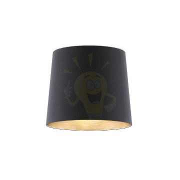 CONNY 35/30 állólámpa búra Polycotton fekete/fehér PVC max. 23W