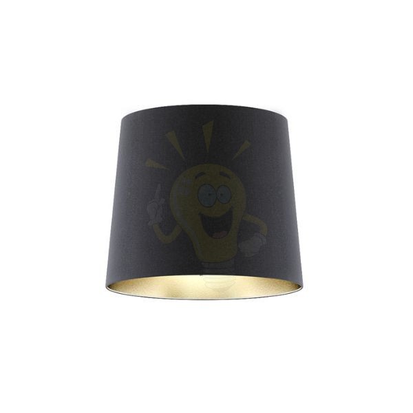 CONNY 35/30 állólámpa búra Polycotton fekete/fehér PVC max. 23W
