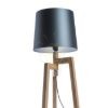 CONNY 35/30 állólámpa búra Polycotton fekete/fehér PVC max. 23W