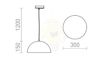 GLADYS 30 egy áramkörös sínre fehér/aranysárga 230V LED E27 15W