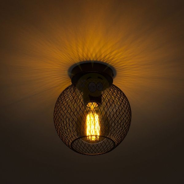 COSIR 18 mennyezeti lámpa fekete 230V LED E27 11W