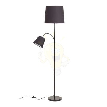 PAMPA állólámpa talapzat fekete 230V LED E27 11+7W