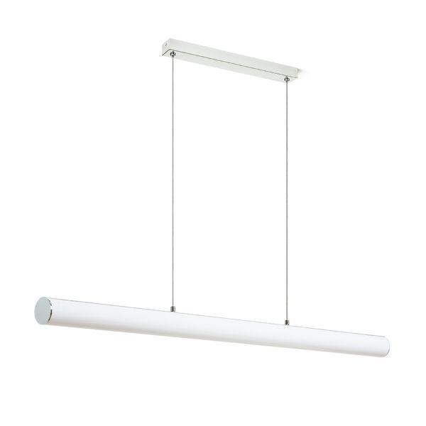 RIVIER LED I függő lámpa króm/tej akril 230V LED 24W 3000K