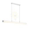 RIVIER LED I függő lámpa króm/tej akril 230V LED 24W 3000K