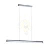 RIVIER LED I függő lámpa króm/tiszta akril 230V LED 24W 3000K