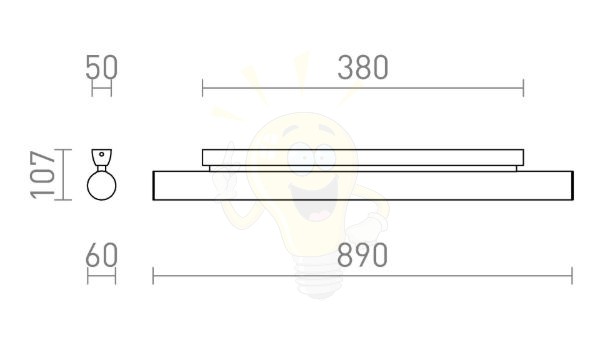 RIVIER LED 89 fali lámpa  króm/tiszta akril 230V LED 18W  3000K