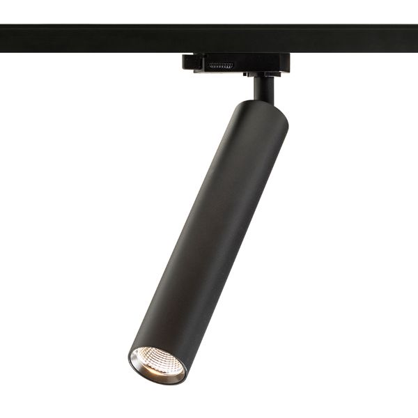 DARRIN három áramkörös sínre fekete  230V LED 6W 24°  3000K