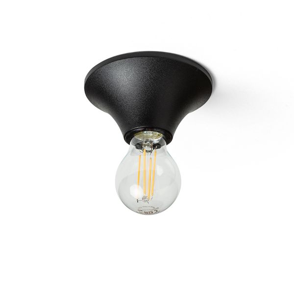 BOY mennyezeti lámpa fekete műanyag 230V LED E27 11W IP44