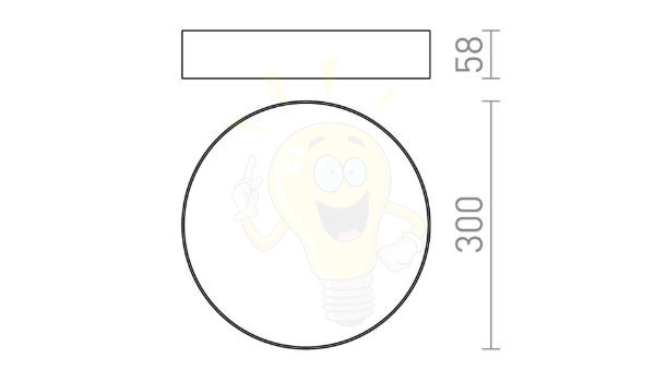 LARISA R 30 DIMM mennyezeti lámpa fekete 230V LED 30W 3000K 4000K 6500K