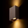 CAPRI RC fali lámpa  csiszolt bronz 230V LED GU10 2x9W