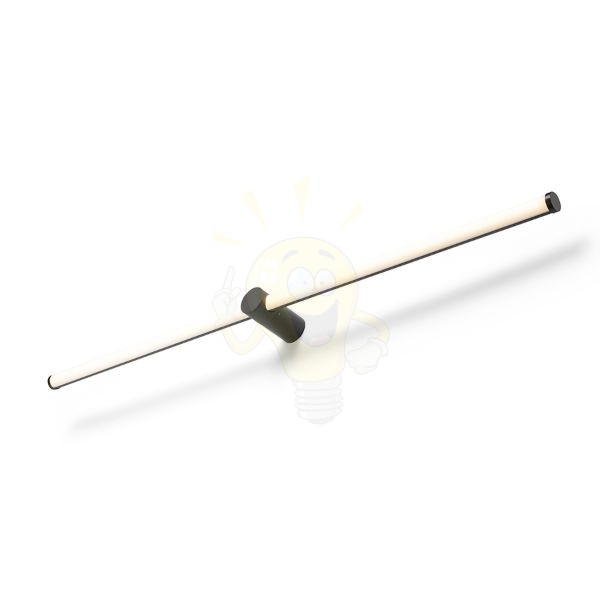 CLARIS 120 felületre szerelhető fekete tej akril 230V LED 2x12W  3000K
