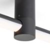 CLARIS 120 felületre szerelhető fekete tej akril 230V LED 2x12W  3000K