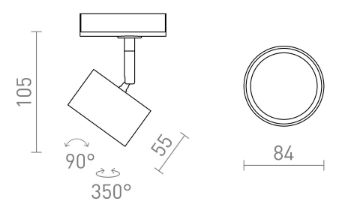 PIXEL egy áramkörös sínre fehér 230V LED GX53 7W