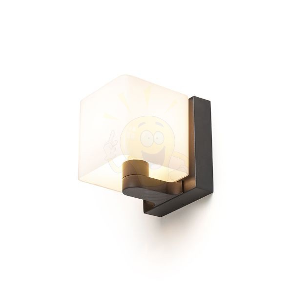PHILLY fali lámpa fekete opál üveg 230V LED G9 7W