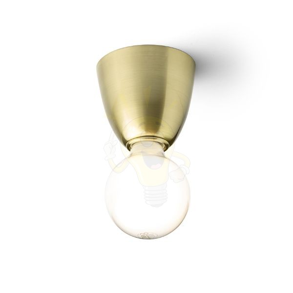 REACH mennyezeti lámpa szálcsiszolt sárgaréz 230V LED E27 11W