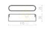 OXONIA 11 a WEGA/WAWE rendszerekhez fekete  24= LED 6W 110°  3000K 4000K 6500K