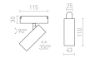 LOKI 11 a WEGA/WAWE rendszerekhez fekete  24= LED 12W 24°  3000K 4000K 6500K