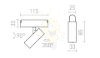 LOKI 8 a WEGA/WAWE rendszerekhez fekete  24= LED 6W 24°  3000K 4000K 6500K