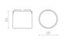 CODI a WEGA/WAWE rendszerekhez fekete  24= LED 6W 110°  3000K 4000K 6500K
