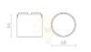 CODI a WEGA/WAWE rendszerekhez fekete  24= LED 6W 110°  3000K 4000K 6500K