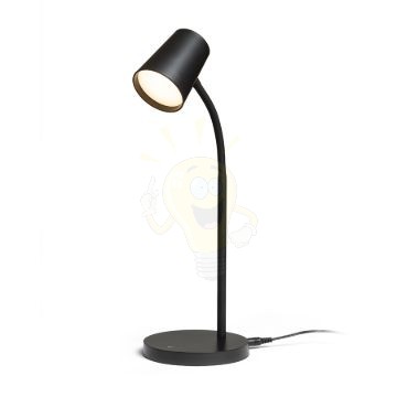 VERINA asztali lámpa fekete  230V LED 4.5W 100°  3000K