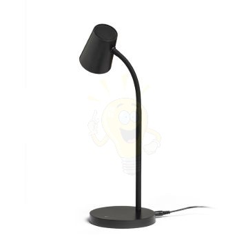 VERINA asztali lámpa fekete  230V LED 4.5W 100°  3000K