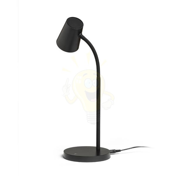 VERINA asztali lámpa fekete  230V LED 4.5W 100°  3000K